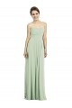 Sweetheart Long Soft Chiffon Sage Sleeveless Bridesmaid Dress Darwin