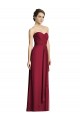 Sweetheart Long Soft Chiffon Burgundy A-Line Sleeveless Formal Dress / Bridesmaid Dress Darwin