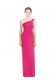 One Shoulder Long Soft Chiffon Azalea Sleeveless Bridesmaid Dress Darwin