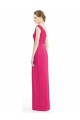 One Shoulder Long Soft Chiffon Azalea Sleeveless Bridesmaid Dress Darwin