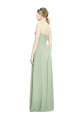 Strapless Long Soft Chiffon Sage Sleeveless Bridesmaid Dress Darwin