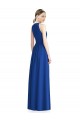 Halter Neck Long Chiffon Silver Sleeveless Bridesmaid Dress / Evening Dress Darwin