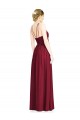 Halter Neck Long Chiffon Burgundy Sleeveless Formal Dress / Bridesmaid Dress Darwin