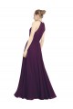 Halter Neck Long Chiffon Grape Sleeveless Bridesmaid Dress / Evening Dress Darwin