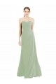 Sweetheart Long Soft Chiffon Smoke Green Sleeveless Bridesmaid Dress Darwin