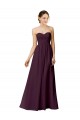 Strapless Long Chiffon Grape Sleeveless Bridesmaid Dress / Evening Dress Darwin