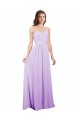 One Shoulder Long Chiffon Lilac Sleeveless Bridesmaid Dress / Evening Dress Darwin