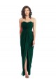 Strapless Long Soft Chiffon Ever Green Sleeveless Bridesmaid Dress Darwin