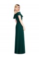 Sweetheart Long Soft Chiffon Ever Green Cold Shoulder Semi Formal Evening Dress / Bridesmaid Dress Darwin