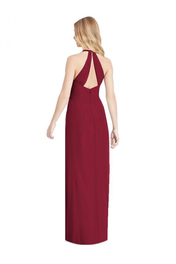 V-Neck Long Soft Chiffon Desert Rose Sleeveless Formal Evening Gown / Bridesmaid Dress Darwin