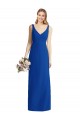 Strapless Long Chiffon Royal Blue Sleeveless Bridesmaid Dress Darwin