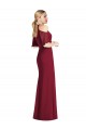 Halter Neck Long Soft Chiffon Sage Cold Shoulder Semi Formal Evening Dress / Bridesmaid Dress Darwin