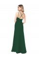 Sweetheart Long Soft Chiffon Dark Green Sleeveless Bridesmaid Dress Darwin