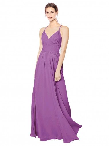 Sweetheart Long Soft Chiffon Dahlia Sleeveless Formal Dress / Bridesmaid Dress Darwin