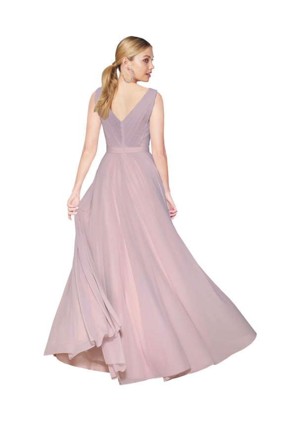 High Neck Long Soft Chiffon Primrose Sleeveless Formal Evening Gown / Prom Dress / Bridesmaid Dress Darwin