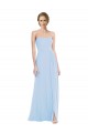 Sweetheart Long Soft Chiffon Light Sky Blue Sleeveless Formal Dress / Bridesmaid Dress Darwin