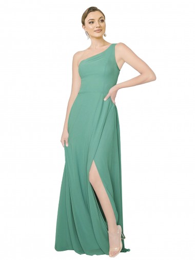 Strapless Long Soft Chiffon Icelandic Silver Sleeveless Bridesmaid Dress Darwin