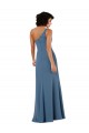 One Shoulder Long Soft Chiffon Burgundy Sleeveless Formal Evening Gown / Bridesmaid Dress Darwin