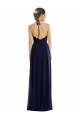 Halter Neck Long Soft Chiffon Dark Navy Sleeveless Semi Formal Evening Dress / Bridesmaid Dress Darwin