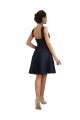 Sweetheart Knee Length Lace Dark Navy Sleeveless Bridesmaid Dresses Darwin