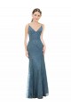 V-Neck Long Lace Sleeveless Bridesmaid Dress Darwin