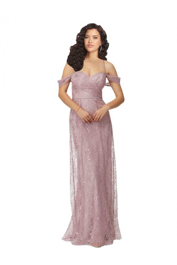 Sweetheart Long Lace Sleeveless Bridesmaid Dress Darwin