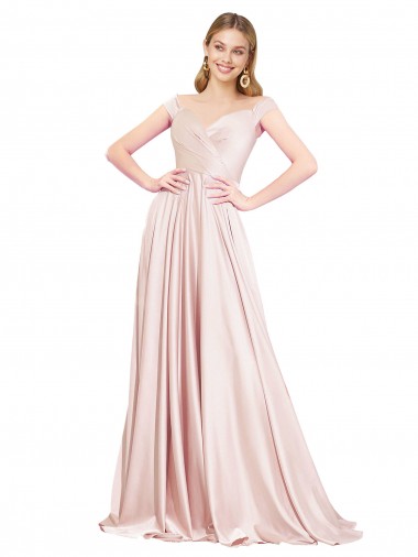 High Neck Long Satin Pink Sleeveless Formal Evening Gown / Prom Dress / Bridesmaid Dress Darwin