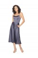 Scoop Neck Midi Length Silk like Satin Dusk Sleeveless Prom Dress / Bridesmaid Dress Darwin