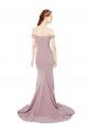 Sweetheart Sweep Train Stretch Crepe Dusty Pink Sleeveless Bridesmaid Dress / Evening Dress Darwin