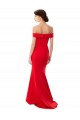 High Neck Long Stretch Crepe Red Sleeveless Formal Evening Dress / Prom Dress / Bridesmaid Dress Darwin