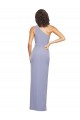 One Shoulder Long Stretch Crepe Smoke Blue Sleeveless Formal Evening Gown / Prom Dress / Bridesmaid Dress Darwin