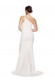 Strapless Sweep Train Stretch Crepe Ivory Sleeveless Semi Formal Evening Dress / Prom Dress / Bridesmaid Dress Darwin