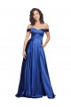 Sweetheart Sweep Train Stretch Satin Royal Blue Sleeveless Formal Evening Gown / Prom Dress / Bridesmaid Dress Darwin