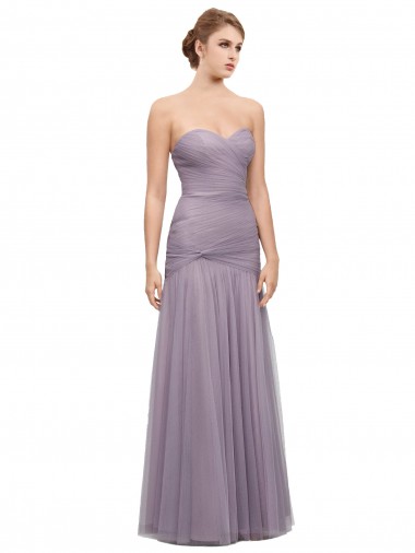 Sweetheart Long Tulle Heather Sleeveless Bridesmaid Dress Darwin