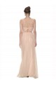 High Neck Long Tulle Blush Sleeveless Bridesmaid Dress Darwin