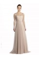 Square Neck Long Tulle Nude Sleeveless Bridesmaid Evening Dress Darwin