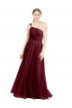 One Shoulder Long Tulle Burgundy Sleeveless Semi Formal Evening Dress / Bridesmaid Dress Darwin