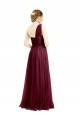 One Shoulder Long Tulle Burgundy Sleeveless Semi Formal Evening Dress / Bridesmaid Dress Darwin