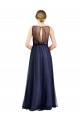 Boat Neck Long Tulle Burgundy Sleeveless Semi Formal Evening Dress / Bridesmaid Dress Darwin