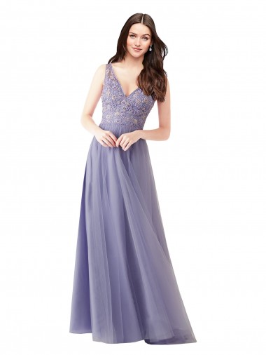 Sweetheart Long Tulle & Lace Sleeveless Formal Dress / Bridesmaid Dress Darwin