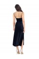 Cowl Neck Midi Length Stretch Velvet Dark Navy Sleeveless Formal Evening Gown / Prom Dress / Bridesmaid Dress Darwin